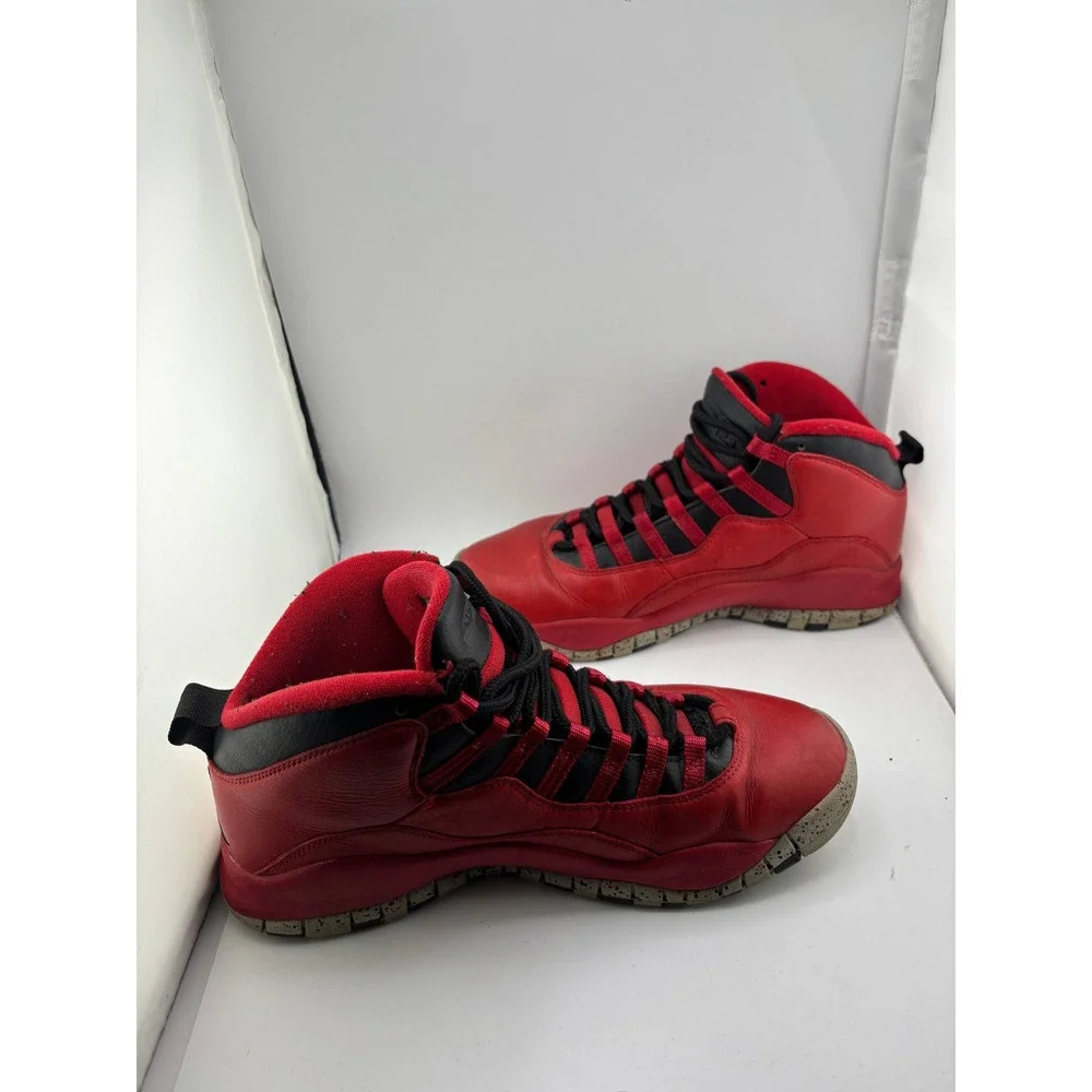 Air Jordan 10 Retro Bulls Over Broadway Gym Red Black 705178-601 Mens 9.5